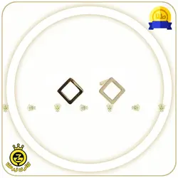 گوشواره چسبان طرح لوزی توخالی - خرید آنلاین طلا 816,500&nbsp;تومان