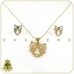 نیم ست طلا طرح جغد - خرید آنلاین طلا 2,272,000&nbsp;تومان