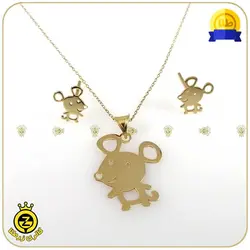 نیم ست طلا طرح موش - خرید آنلاین طلا 2,256,000&nbsp;تومان