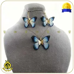 نیم ست طلا پروانه ای طرح 5