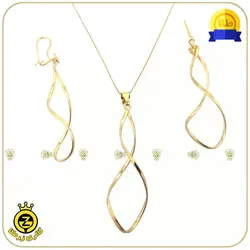 نیم ست طلا طرح بینهایت سه بعدی - خرید آنلاین طلا 6,919,500&nbsp;تومان