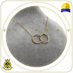 نیم ست طلا طرح دوحلقه - خرید آنلاین طلا 4,747,500&nbsp;تومان