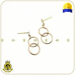 نیم ست طلا طرح دوحلقه - خرید آنلاین طلا 4,747,500&nbsp;تومان