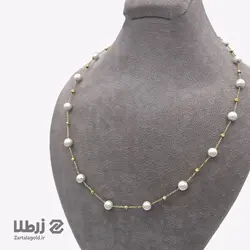 گردنبند طلا با گوی و صدف