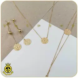 خرید نیم ست طلا طرح حک LV از طلافروشی آنلاین زرطلاگلد 10,914,000&nbsp;تومان