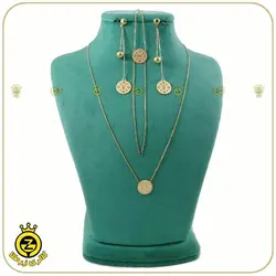 خرید نیم ست طلا طرح حک LV از طلافروشی آنلاین زرطلاگلد 10,914,000&nbsp;تومان