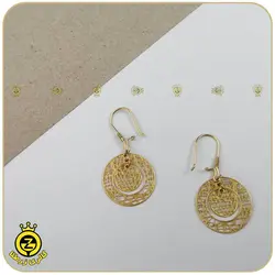 خرید نیم ست طلا طرح فیوژن دایره از طلافروشی آنلاین زرطلاگلد