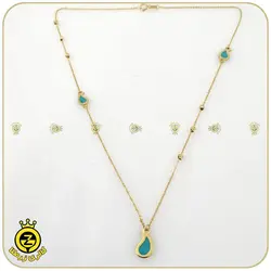 نیم ست طلا طرح بته جقه میناکاری خرید نیم ست طلا بدون 9%مالیات از زرطلا