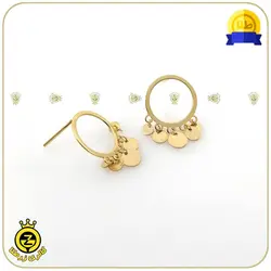 نیم ست طلا طرح پولکی خرید نیم ست طلا بدون 9%مالیات از زرطلا