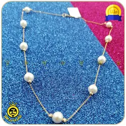 نیم ست طلا با مروارید خرید نیم ست طلا بدون 9%مالیات از زرطلا