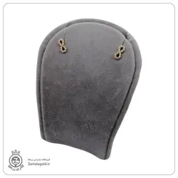 گوشواره چسبان طرح بینهایت-خرید گوشواره طلا بدون 9%مالیات از زرطلا