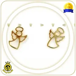 گوشواره چسبان طرح فرشته-خرید گوشواره طلا بدون 9%مالیات از زرطلا