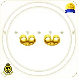 پشت گوشواره ای طلا-خرید گوشواره طلا بدون 9%مالیات از زرطلا