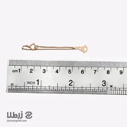 آویز ساعت طلا طرح خرگوش