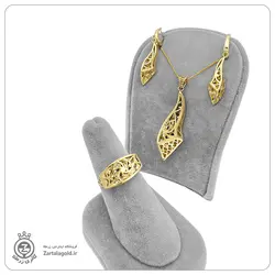 نیم ست طلا طرح برجسته 1