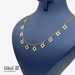 گردنبند طلا طرح لیزر کات رابرت کوین کد N6579