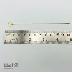 گوشواره طلا بخیه ای طرح قلب و پروانه کد E5125