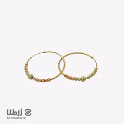 گوشواره حلقه ای طلا با آویز ون کلیف کد E4258