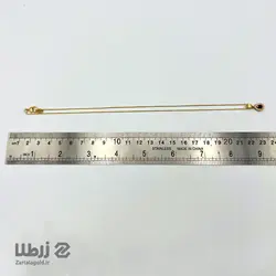 نیم ست طلا طرح نگین اتمی قرمز