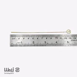 گوشواره طلا بخیه ای طرح چنل کد E5414