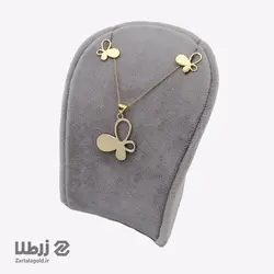 نیم ست طلا طرح پروانه کد NS1002