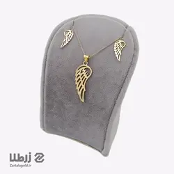 نیم ست طلا طرح بال فرشته کد NS5579