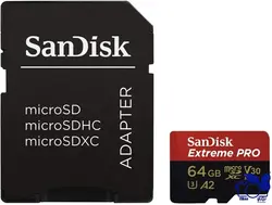 MicroSDXC SANDISK Extreme Pro 64GB - نمایندگی محصولات dji و zhiyun