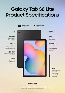 Samsung Galaxy Tab S6 Lite - نمایندگی محصولات dji و zhiyun