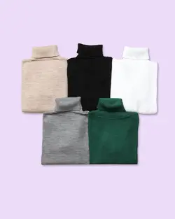 بلوز بافت زنانه یقه اسکی