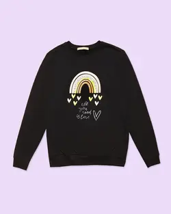 بلوز زنانه طرح رنگین کمان