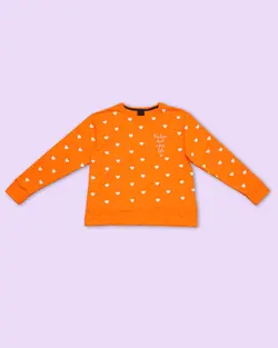 بلوز نخ و پنبه اسپرت طرح قلب