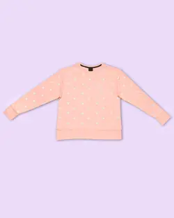 بلوز نخ و پنبه اسپرت طرح قلب