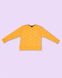 بلوز نخ و پنبه اسپرت طرح قلب