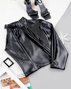 شومیز زنانه چرم مجلسی