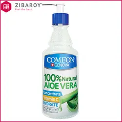 ژل آبرسان کامان حاوی عصاره آلوئه ورا و ویتامین C مناسب پوست خشک و خیلی حساس حجم 400 میل