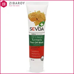 ماسک صورت سودا حاوی عصاره زردچوبه مناسب انواع پوست حجم 100 میل