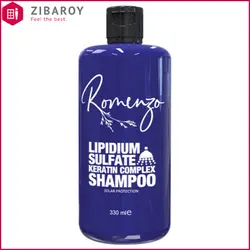 شامپو بدون سولفات رومنزو مناسب موهای کراتینه و بوتاکس شده حجم 330 میل