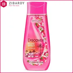 شاور ژل اوریفلیم سری Discover مدل Miami Spirit حجم 250 میل