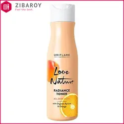 تونر شاداب کننده صورت اوریفلیم سری لاو نیچر حاوی عصاره زردآلو و پرتقال حجم 150 میل - شماره 35912