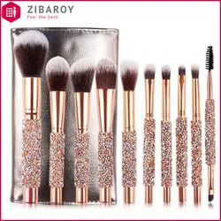 ست براش آرایش جول بسته 10 عددی