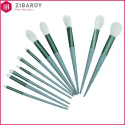 ست برس آرایشی مدل 07 بسته 11 عددی - رنگ سبز