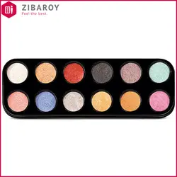 پالت سایه 12 رنگ مروان خیر مدل Metal Aqua