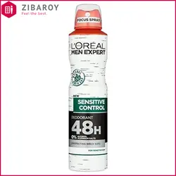 اسپری ضد تعریق مردانه لورآل سری Men Expert مدل Sensitive Control حجم 250 میل