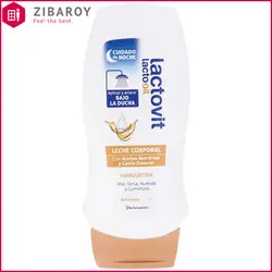 شیر بدن زیر دوش شب لاکتویت با رایحه فندق و کارامل حجم 230 میل
