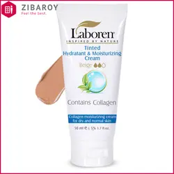 کرم مرطوب کننده رنگی لابورن حاوی کلاژن مناسب پوست خشک و معمولی 50 میل-بژ