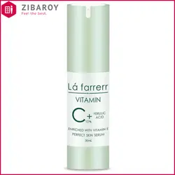 سرم روشن کننده و ضد پیری پوست لافارر حاوی 10درصد ویتامین C حجم 30 میل