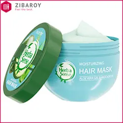 ماسک مو کراتینه و رطوبت رسان آردن سری هرباسنس حاوی ژل آلوئه ورا و روغن آووکادو حجم 250 میل