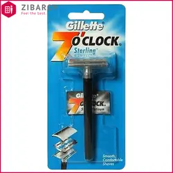 خود تراش تیغ خور ژیلت مدل 7O`Clock به همراه تیغ یدک