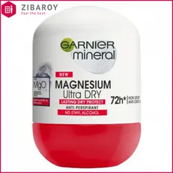 رول ضد تعریق زنانه گارنیه سری مینرال مدل Magnesium Ultra Dry حجم 50 میل