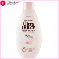 شاور ژل گارنیه مدل Ultra Dolce حاوی عصاره صابون کدو حلوایی و روغن گل رز حجم 500 میل